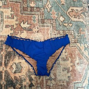 Target Blue and Tan Bikini Bottom
